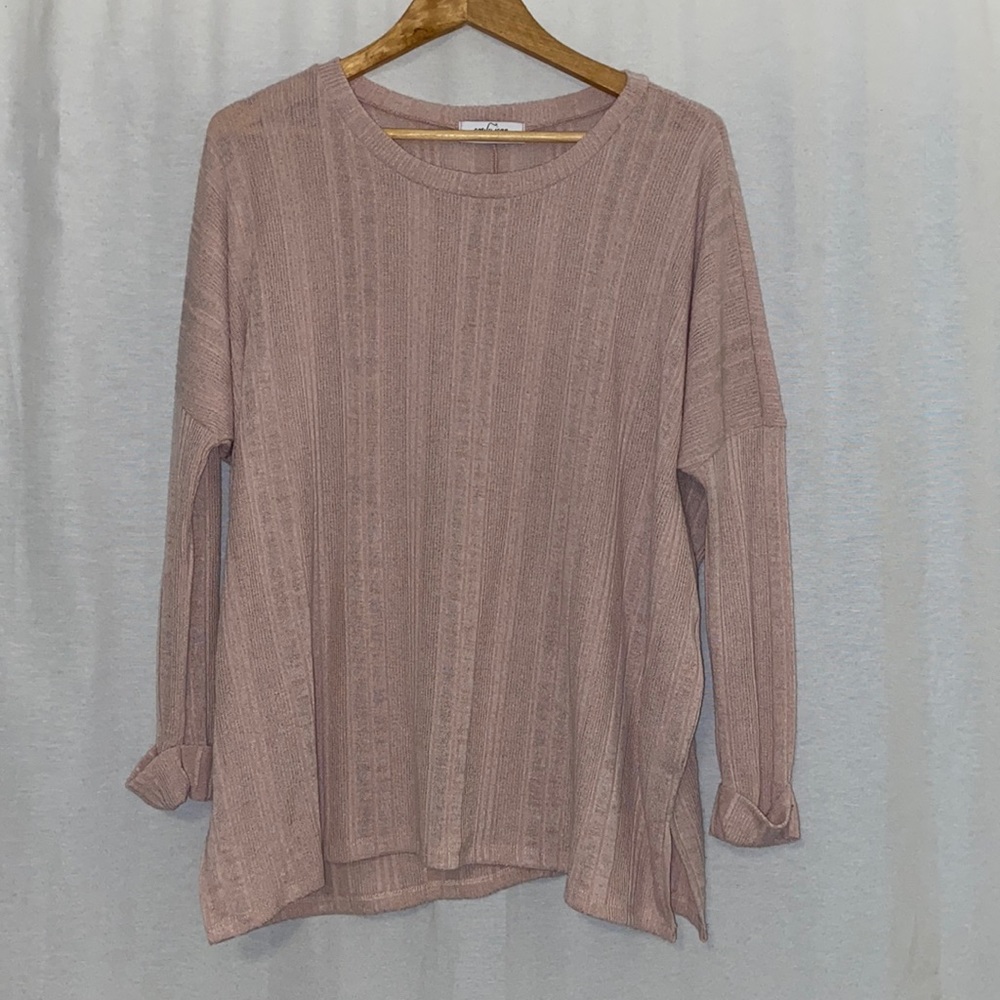CJLA Evelyn blush pull over sweater (NWOT)